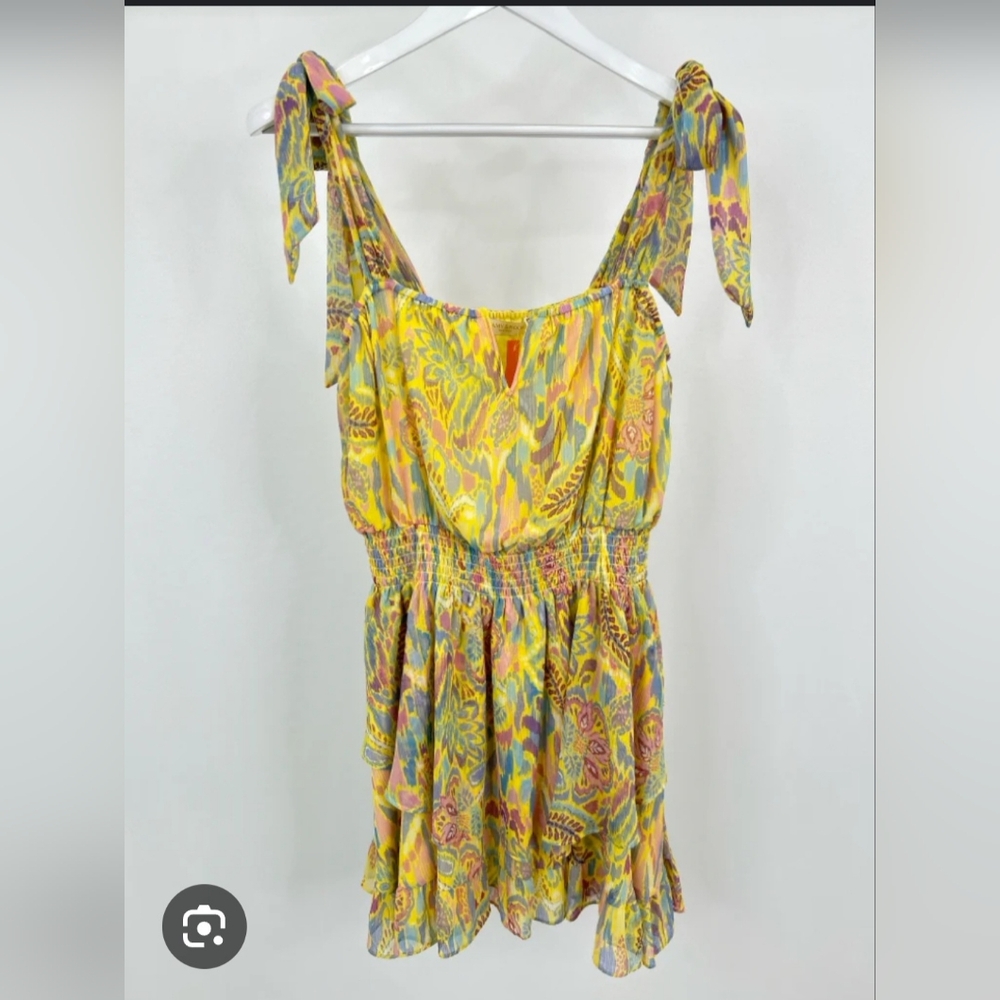 Ramy Brook Floral Yellow and Pink Women's Dress